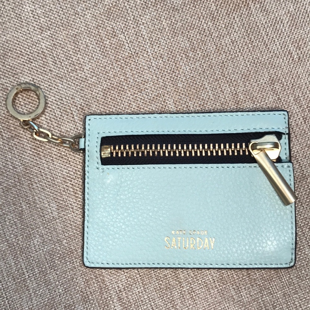 Kate Spade keychain wallet in Mint.